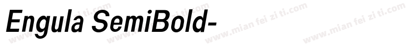 Engula SemiBold字体转换